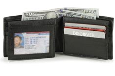 This bifold double flap men's wallet has all the compartments you need to carry everything you have. There are thirteen credit card slots, three bill compartments, two ID windows, and three open pockets. Lined with RFID blocking technology will keep your personal data from being stolen right out of your pocket. Hats For Big Heads, Hat Size Chart, Men's Wallet, Best Wallet, Bifold Wallet, Husband Love, Stick It Out, Wallet Men, Card Slots