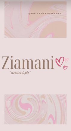 a pink and white book cover with the words,'i amani identity light '