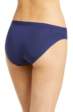 Absent of a rigid waistband, this supersoft and stretchy underwear is all about comfort. Lined gusset 92% micro modal, 8% elastane Machine wash, tumble dry Imported Seamless 4-way Stretch Swimwear Brief, Blue Seamless Swimwear With 4-way Stretch, Moisture-wicking Solid Color Brief Swimwear, Sporty Micro-elastic Brief Swimwear, Blue Micro-elastic Smoothing Swimwear, Nordstrom, Navy