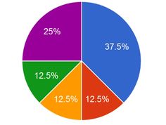 the pie chart shows that there are many different types of people