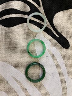 Jade Rings, Midi Rings, Jade Ring, Natural Jade, Raw Stone, Color Ring, Ring Finger, Honolulu, Green Fashion