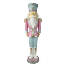 a toy nutcracker is standing on a white background