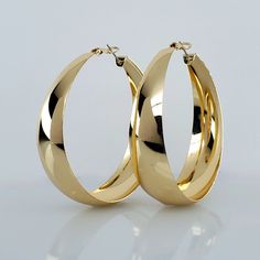 Brand New Women's Large Chunky Hoop Earrings Genuine 14k Gold Plated Sterling Silver 2.5" Size Comfortable & Lightweight Retail Price $350 Buy With Confidence From A Trusted Seller With A 99%+ Feedback Rating! A0194 (Id-1337-) Large Thick Gold Hoop Earrings, Big Gold Earrings, Julie Thomas, Hoop Gold Earrings, Hoop Earrings Big, K Jewelry, Thick Gold Hoop Earrings, Thick Gold Hoops, Xmas Wishlist