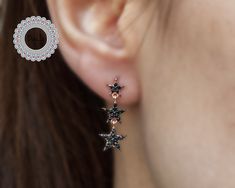 Black Star Studs Earrings, Three Star, Black Star Earrings, Star Earrings, Stud Earrings, Star Jewelry,Black Star,Black Earrings THE PRODUCT IS ROSE GOLD PLATED ON SILVER. SHOULD BE AVOIDED CONTACT WITH SUBSTANCES LIKE ; CREAMS, PERFUMES, ALCOHOL, BLEACH. 925 Sterling Silver Rose Gold Plated Black Star Studs Earrings THE PRODUCT YOU SEE IN THE PHOTO WILL BE SENT TO YOU ALL OUR PRODUCTS ARE HAND MADE AND CUSTOM DESIGN. ALL OF OUR PRODUCTS ARE 925K STERLING SILVER Just drop us a message if ... Harley Davidson Rings, Color Changing Ring, Earrings Star, Star Black, Big Hoop Earrings, Three Star, Jewelry Black, Star Earrings Stud, Studs Earrings