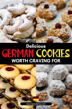 German cookies offer a variety of flavors and shapes, such as buttery shortbread or spiced gingerbread, perfect for enjoying with a warm drink or sharing with loved ones. German Biscuits, Easy German Recipes, German Christmas Food, Traditional German Food, German Food Authentic, German Christmas Cookies, German Cookies, German Foods