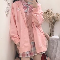 Pink kawaii Melo Hoodie This adorable Pink kawaii Melo Hoodie is the perfect addition to your wardrobe. With its cute design and comfortable fit, it will bring a touch of cuteness to any outfit. Stay cozy and stylish in this must-have hoodie. Unit: CM Length Bust Shoulder Sleeve S 67 114 59 50 M 68 118 60 52 L 70 122 61 54 XL 74 126 62 56 2XL 77 128 62 58 * 1cm ≈ 0.3937 inchThere may be 2-3cm error due to manual measurement. Please kindly remind asian size is usually smaller than western size. P Pink Kawaii Outfits, Kawaii Melody, Kawaii Outfit Ideas, Harajuku Clothes, Pastel Kawaii, Pink Kawaii, Pastel Outfit, Kawaii Fashion Outfits, Hoodie Coat