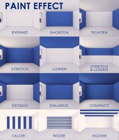 the different types of paint that are used for walls and ceilings in an office building