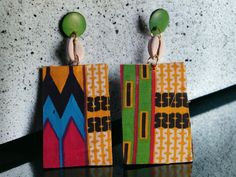 These are unique and beautiful  Clip on style Handmade with authentic ankara fabric cowrie shells and custom wooden clip on post They hang 4 inches  These are very lightweight on the ear Easy to wear They are one of a kind These Earrings are a classic and timeless addition to any wardrobe Diy Soda, Cowrie Shells, Fabric Earrings, Ankara Fabric, Cowrie Shell, Chicago Il, Clip On, Ankara, Clip On Earrings