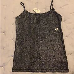 Aeropostale Cami Aeropostale, Black Silver, Womens Tops, Silver, Women Shopping, Black, Color