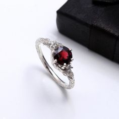 Check out this item in my Etsy shop https://www.etsy.com/in-en/listing/1068974696/natural-garnet-ring-for-women-leaves Garnet Vintage Ring, Engagement Ring Simple, Garnet Ring Vintage, Star Ruby Ring, Leaves Ring, Forest Engagement, Red Garnet Ring, June Birthstone Ring, Tiny Rings