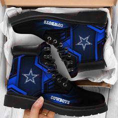 Dallas Cowboys Boots - Premium Shoes/ Premium Leather Boots - Gift For Sports Lovers 326 Dallas Cowboys Boots, Cowboys Boots, Sports Lover, Football Gifts, Martin Boots, Trendy Sneakers, Dinosaur Print, Sports Shoes, Dallas Cowboys