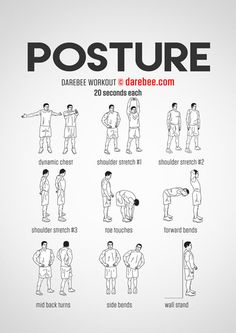 a poster with instructions on how to do posture