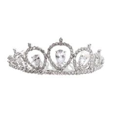 Get ready to sparkle and shine for any event! This dazzling piece is the perfect finishing touch to any outfit, from your little black dress, formal dress or dance recital outfit! This genuine cubic zirconia mini tiara is perfect addition to any bun! Tiara Png, Recital Outfit, Little Black Dress Formal, Silver Crowns, Mini Tiara, Cascading Curls, Tiara Accessories, Crown Png, Silver Hair Accessories