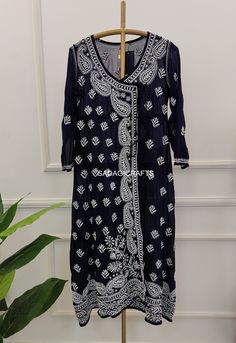 DESCRIPTION ▪ Kurti Fabric: Angarkha ▪ Kurti Length: 47-48 Inches ▪ Style: Angarkha Kurti ▪ Occasions: Party Wear, Office Wear, Festive Wear ▪ Garment Care: Hand Wash Only ▪ Price Includes: 1x Kurti with inner Blue Kaftan With Zari Work For Diwali, Blue Zari Work Kaftan For Diwali, Blue Embroidered Straight Kurta Kaftan, Blue Kaftan With Dupatta For Festivals, Festival Blue Kaftan With Dupatta, Traditional Blue Kaftan With Dupatta, Traditional Blue Kaftan For Navratri, Designer Blue Kaftan With Chikankari Embroidery, Blue Kaftan With Chikankari Embroidery For Festive Occasions