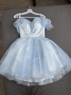 I have a one time used beautiful limited edition quince dress I would love to sell! It's an extravagant baby blue color with flower details on the bottom of the dress. Includes tiny jewels along the dress. Princess Blue Dress With Sweetheart Neckline, Elegant Quinceanera Dress With Fitted Bodice For Homecoming, Princess Style Ball Gown For Homecoming, Princess Ball Gown For Homecoming, Blue Ball Gown With Sweetheart Neckline For Homecoming, Elegant Blue Ball Gown For Homecoming, Blue Sweetheart Neckline Ball Gown For Homecoming, Blue Princess Dress With Fitted Bodice For Wedding, Light Blue Princess Style Dress With Fitted Bodice