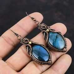 Wire Moon, Copper Wire Earrings, Copper Earrings Handmade, Wire Wrap Earrings, Wire Earrings Handmade, Wire Wrapped Stone Jewelry, Copper Wire Jewelry, Wrap Earrings, Wrapped Earrings