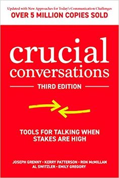 the book cover for crucial conversations