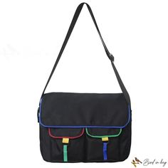 Bird in Bag - Fashion large-capacity bags female new collision color female bag shoulder bag bag simple casual bag Color Block Bag, Large Backpack Travel, Street Trends, Bird In Bag, Save The Planet, Bag Bag, Bag Shoulder, Casual Bags, Color Block