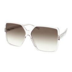 Indulge in luxury and sophistication with the Saint Laurent SL232 BETTY 005 sunglasses in Nude/Brown. These exquisite designer frames are a must-have accessory for any fashion-forward woman.  The frame color of these stunning sunglasses is a chic Beige, which complements the Brown lenses beautifully. The square style of the frames exudes a modern and edgy vibe, perfect for adding a touch of glamour to any outfit. The acetate frame material ensures durability and comfort, making these sunglasses both stylish and practical. With a lens socket width of 63, a temple length of 135, and a bridge size of 13, these sunglasses are designed to fit comfortably on any face shape. The RX-Able feature allows for easy customization with prescription lenses, making them a versatile and practical choice fo Elegant Sunglasses With Tinted Square Lenses, Elegant Square Frame Sunglasses With Tinted Lenses, Trendy Formal Sunglasses For Summer, Elegant Square Frame Tinted Sunglasses, Elegant Brown Sunglasses With Square Frame, Luxury White Sunglasses For Spring, Modern Beige Sunglasses For Formal Occasions, Elegant Brown Square Frame Sunglasses, Modern Clear Sunglasses For Evening