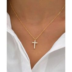 Anthropologie Classic Simulated Diamonds Cross Pendant On Dainty Chain Gold Plated Necklace * Brand New! * Gold Plated * Lightweight- Adjustable * Good Quality *** Will Be Pack It Safely *** Fast Shipping Make A Bundle & Save Other Listings: Jewelry Vintage Anniversary Necklace Ring Bracelet Minimalist Retro Brooch Wedding Classy Holiday Jade Chain Formal 10k 14k 18k 22k Trendy Modern Bride Dangling Karat Christmas Zales Diamond Jewel Charm Forever Thanksgiving Beauty 10kt 14kt New Year, Kendra Fancy Birthday, Vintage Anniversary, Brooch Wedding, Minimalist Retro, Wedding Classy, Engagement Presents, Anniversary Necklace, Bracelet Minimalist, Diamond Jewel