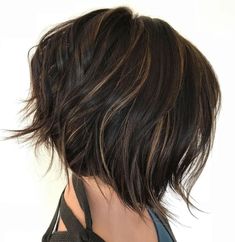 Razor Cut Bob For Thick Hair, Edgy Bob Haircuts, Trendy We Fryzurach, Messy Bob, Brunette Bob, Messy Bob Hairstyles, Short Dark Hair, Hair Specialist, Hairstyle Trends