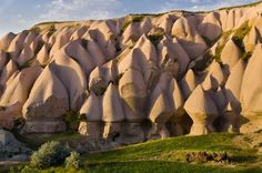 the rock formations are all different colors and shapes