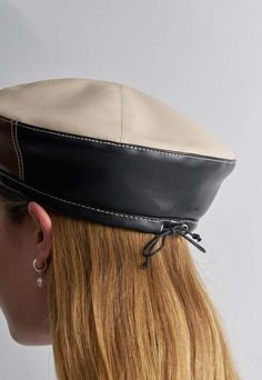 Introducing a timeless classic to your wardrobe with our beret. this stylish and versatile hat is designed with the traditional beret style. it features a tie for adjustable sizing ensuring a perfect fit.    composition    100% recycled pu exterior recycled pet lining    size & fit  57cm circumference (adjustable) brim: 6cm    about brie leon  brie leon makes accessories to be worn and treasured as a companion and memory. it's jewellery and bags for business pleasure and everything in between. l Leon Logo, Unique Hijab, Brie Leon, Beret Style, Dog Day Afternoon, Types Of Hats, Couture Details, Cute Hats, Beautiful Hats