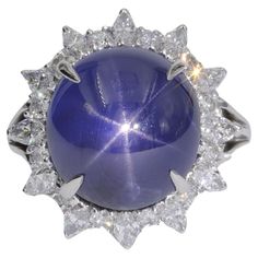 Blue Star Sapphire Ring Vintage, Pink Star Sapphire, Star-shaped Silver Sapphire Ring, Blue Star-shaped Gemstone Ring, Dome Rings, Lab Report, Star Sapphire Ring, Blue Star Sapphire, Star Sapphire