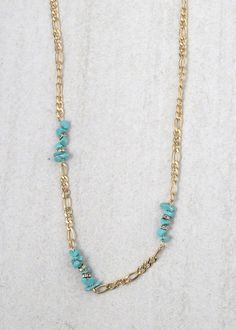 Stone Necklace Gold/Teal JEWELRY - Shop Miss A Colorful Stones, Beaded Necklace Designs, Ruby Beads, Rings Bracelets, Earrings Rings, Trendy Jewelry, Dainty Necklace, Stone Necklace, Necklace Designs