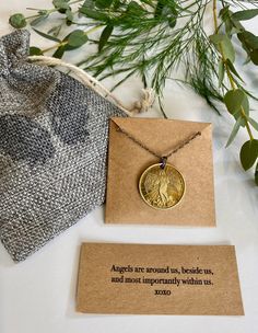 Angels around us, beside us, and most importantly, within us. Angel necklaces are crafted from vintage coins I have collected. Because of this, each coin is a bit unique in coloring. Necklace purchase includes gift bag, for ease of sharing with someone you love. Included in each purchase is: Vintage Angel Coin Charm Gold Chain Gift Bag Vintage Coins, Vintage Angel, Angel Necklace, Antique Gold, Gold Chain, Pendant Necklaces, Gift Bag, Gold Chains, Necklace Etsy