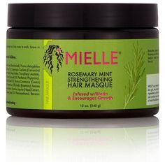 Mielle Rosemary Mint Strengthening Hair Masque 12oz - Beauty Exchange Beauty Supply Mielle Rosemary Mint, Mielle Organics, Biotin Hair Growth, Strengthening Hair, Mint Hair, Hair Masque, Regrow Hair, Rosemary Mint, Hair Control