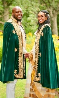 Ethiopian & Eritrean wedding Kabas Green Gown For Traditional Ceremonies With Traditional Drape, Green Gown With Traditional Drape For Ceremonies, Traditional Fitted Gown For Marriage, Traditional Gown With Pallu For Ceremony, Ceremonial Green Dress With Dupatta, Traditional Fitted Lehenga For Marriage, Green Ceremony Dress With Dupatta, Fitted Festive Traditional Wear For Marriage, Ceremonial Lehenga With Pallu