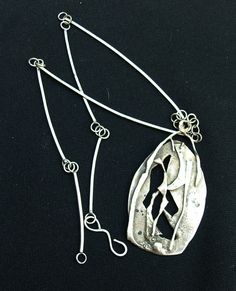 "This is a Wonderful vintage Studio modernist western artist unsigned Sliver sterling silver Necklace. 59.1g Measures center piece 3 1/2\" x 1 7/8\" \" wide x inside is 23 1/2\" long condition is vintage excellent" Western Artist, Sterling Necklaces, Vintage Studio, 1960s Vintage, Sterling Silver Necklace, Alex And Ani Charm Bracelet, Sterling Silver Necklaces, Etsy Vintage, 1960s