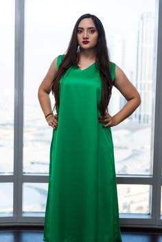 green Plus Size Satin Maxi Dress Sleeveless Solid Bias Cut Dress, Sleeveless Solid Dress With Bias Cut, Sleeveless Solid Color Bias Cut Dress, Solid Sleeveless Bias Cut Dress, Sleeveless Solid Bias-cut Dress, Summer V-neck Modal Satin Dress, Sleeveless Satin Maxi Dress With Satin Finish, Sleeveless Green Satin Dress, Solid Satin Sleeveless Summer Dress