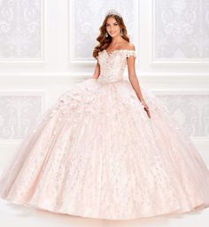 Quinceanera Dresses Gold, Floral Ball Gown, Quinceanera Collection, Charro Quinceanera Dresses, Off Shoulder Ball Gown, Quinceñera Dresses, Mary's Bridal, Pretty Quinceanera Dresses, Quinceanera Dress