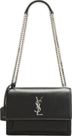 High-end Crossbody Shoulder Bag With Silver-tone Hardware, Ysl Crossbody Bag, Anthony Vaccarello, Suede Tassel, Flap Bag, Snake Chain, Shoulder Pads, Metal Chain, Smooth Leather