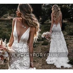 a woman wearing a wedding dress with flowers in her hair and the words jewelry for you