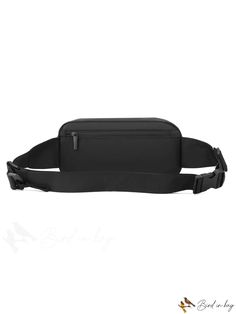 BirdinBag - Classic Black Zipper Fanny Pack for Casual Fashion Modern Black Shoulder Bag With Zipper Pouch, Black Multifunctional Bag With Zipper Closure, Multifunctional Black Bag With Zipper Closure, Travel Belt Bag With Zipper, Solid Belt Bag With Zipper Closure For Travel, Multifunctional Black Shoulder Bag With Zipper Closure, Versatile Black Portable Chest Bag, Versatile Portable Black Chest Bag, Multifunctional Black Chest Bag With Zipper Closure