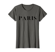 PRICES MAY VARY. This Paris top is classic and perfect for the fashionista that loves to travel to Europe. If you or a friend loves Paris, then you need this top! Makes a great birthday gift too. Lightweight, Classic fit, Double-needle sleeve and bottom hem Travel To Europe, French Paris, Travel Tees, Cute Graphic Tees, Fashion Graphic, Great Birthday Gifts, Parisian Style, Friends In Love, Branded T Shirts