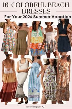 Soak up the sun with this these 2024 summer vacation outfits from Anthropologie! From breezy beach dresses to casual chic mid size fashion, we've got your beach resort wear wardrobe covered. Stay effortlessly cool and comfortable while making waves in these summer vacation clothes. Vacation Outfits Casual, Casual Beach Dresses, Summer Vacation Clothes, Beach Resort Wear, Casual Beach Dress, Vacation Clothes, Resort Wear Beach, Mid Size Fashion