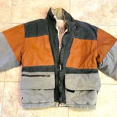 Very Rare Vintage Late 70's Early 80's. Very Hi-End Anzi Besson Heavy Duty Ski Jacket 48 (L) Italian Made. Huge Price Reduction For An Immediate Easy Sale! This Jacket Is A Very High-End Jacket And Me Several Hundred More I'm Selling It For When I Bought It This Jacket Is Extremely Comfortable And Keeps You Really Warm. Enjoy Wearing It Very Much. It Has A Hood Built-In To The Color Of The Jacket That Is Hidden Away In A Pocket That Has A Zipper On It. This Jacket Even Back When I Bought It Cost Much, Much More Than I'm Selling It For. It Was From Their High-End Corture Line. Retro Utility Jacket With Pockets For Fall, Vintage Patchwork Outerwear For Streetwear, Retro Long Sleeve Utility Jacket For Fall, Retro Outerwear With Patch Pockets For Outdoor, Retro Patchwork Outerwear For Fall, Retro Utility Jacket For Fall Outdoor, Retro Patchwork Outerwear For Outdoor, Vintage Brown Patchwork Outerwear, Retro Fall Cotton Outerwear