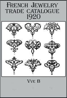 french jewelry trade catalogue, 1900