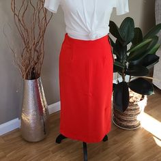 Halogen Pencil Skirt From Nordstrom. New With Tags. Beautiful Pop Of Red! Eye Hook Closure With Hidden Zipper In Back. Length Is 26". Very Comfortable Rayon/Nylon/Spandex Combination. Other Items In Picture Are For Sale In My Closet. Red Midi Pencil Skirt For Work, Red Knee-length Pencil Skirt For Spring, Red Lined Pencil Skirt For Spring, Red High Waist Lined Pencil Skirt, High Waist Red Lined Pencil Skirt, Red Lined Pencil Skirt For Office, Office Red Pencil Skirt, Chic Red Pencil Skirt For Office, Red Pencil Skirt For Office