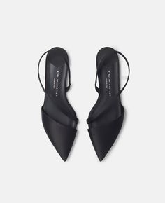 Discover Stella's Black Stella Iconic D'Orsay Ballet Flats today. Free standard shipping is available on all orders. Shop online now. D'orsay Flats, Black Pointed Flats, Pointed Ballet Flats, Black Flat Shoes, Black Flats Shoes, Buckled Flats, Pointed Flats, Adidas By Stella Mccartney, Vegan Bags