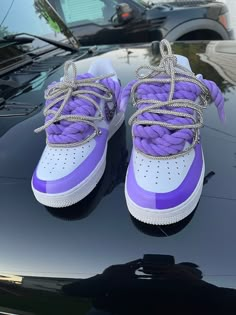 Customize Air Force Ones, Custom Purple Air Force 1, Purple Custom Air Force 1, Customized Air Force 1, Custom Air Forces, Etsy Shoes, Shoe Locker, Nike Shoes Women Fashion, Pretty Sneakers