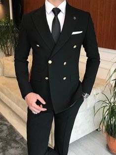 Buy High Quality Men Black Gold Tuxedo Men Suit Black 2 Pieces Online in India - Etsy Black Coat Pant Men Formal, Black Gold Tuxedo, Black Coat Pant, Coat Pant For Men, Graduation Suit, Black Double Breasted Suit, Men Suits Black, Double Breasted Suit Men, Gold Tuxedo