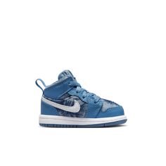 Your kiddo is all about summertime fun, and these Jordan 1s will bring the sunshine. Comfy and durable, the leather and tie-dye denim upper is built to last. A pull tab makes on-and-off extra easy so your little one can spend less time getting ready and more time playing outside.Leather and denim in the upper add durability.Soft, flexible midsole is lightweight and cushiony.Rubber outsole provides traction on a variety of surfaces.Pull tab at the collar makes it easy to put 'em on and take 'em o Non-slip Secure Fit Synthetic Sneakers, Non-slip Mid-top Synthetic Sneakers, Playful Non-slip Synthetic Sneakers, Sports Sneakers With Soft Synthetic Sole, Low-top Synthetic Sneakers With Soft Sole, Sporty Slip-resistant Sneakers For Playtime, Playful Non-slip Sneakers For Sports, Playful Non-slip Sports Sneakers, High-top Non-slip Synthetic Sneakers