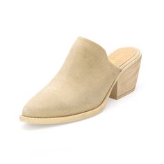 | Cream Closed Toe Shoes, Ankle Boots Flat, Slip On Mules, Shoe Company, Heels & Wedges, Suede Shoes, Mules Shoes, Hand Stitched, Mule