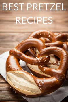 some pretzels sitting on top of a piece of paper