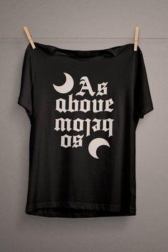 Hey, I found this really awesome Etsy listing at https://www.etsy.com/listing/779028368/as-above-so-below-t-shirt-witch-clothing Witchcraft Aesthetic, Witch Clothing, Wiccan Clothing, Pagan Clothing, Witchy Shirt, Occult Clothing, As Above So Below, Witchy Fashion, Witch Outfit